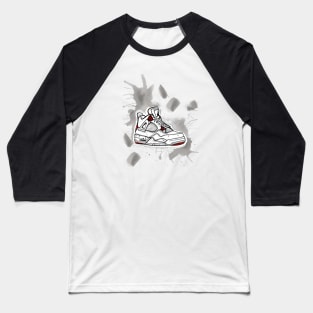 AJ IV - Sketch ! Grey Clouds ! HOT WEAR !!! Baseball T-Shirt